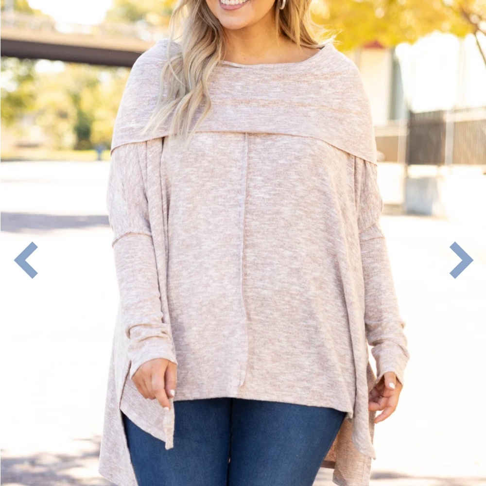 Chic Soul Off-the-Shoulder Cream Sweater
